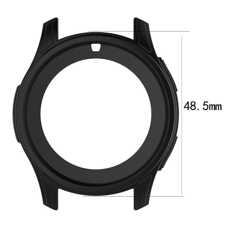 AWADUO Compatible with Galaxy Watch 42mm Silicone Protective Case, Smartwatch Case Compatible with Samsung Galaxy Watch 42mm Smartwatch, Soft and Durable(Silicone Black) - Image 5
